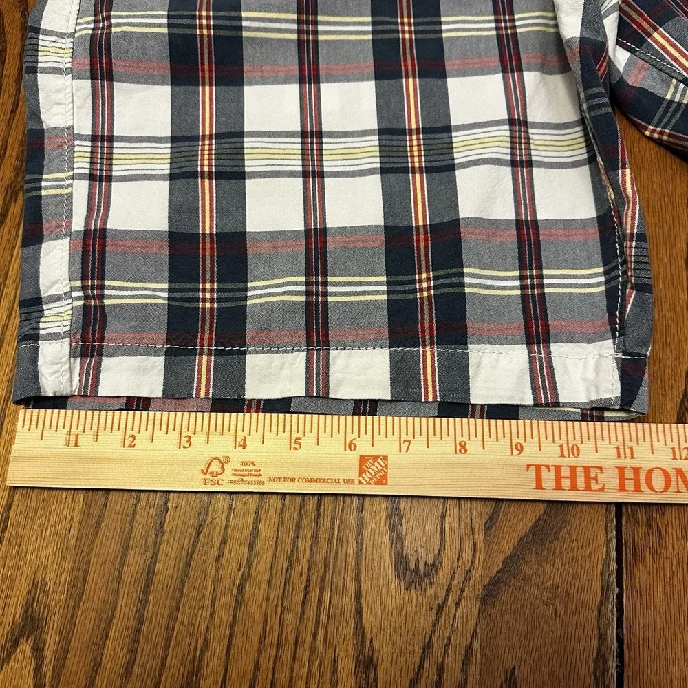 Men's American‎ Eagle Plaid Chino Shorts Classic Length Size 33